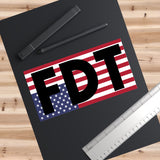 FDT Upside Down USA Flag Bumper Sticker - In Distress, Pain - Weatherproof  & Waterproof - Anti Trump - FDT - American Flag