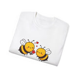 Bee Mine Valentine's Day Be Mine |  Ultra 100% US Cotton Tee | BFF T-shirt, Lovers Mens/Womens Tshirt Gift For Valentines