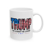 TRUMP The Leader The Legend | President Donald Trump, POTUS, USA | White Ceramic Novelty 11/15oz Mug