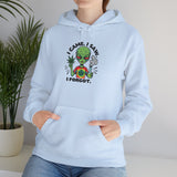 Alien 'I Came, I Saw, I Forgot' Hoodie – Funny Stoner Extraterrestrial Pullover