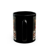 We Woof You A Merry Christmas | Xmas, Puppies, Dogs, Stocking Stuffers | Black Ceramic Mug 11oz and 15oz