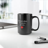 Work Hard In Silence, Let Success Be Your Noise | Self Motivation, Inspiration, BFF, Family Love | Black Ceramic Mug 11/15oz