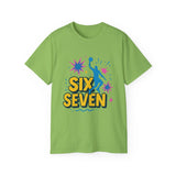 Six Seven Meme T-Shirt - Funny Viral Gen Alpha Trend Tee - Basketball Slam Dunk Shirt - Youth Humor Gift - Unisex Graphic Tee