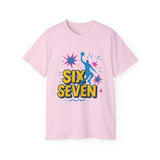 Six Seven Meme T-Shirt - Funny Viral Gen Alpha Trend Tee - Basketball Slam Dunk Shirt - Youth Humor Gift - Unisex Graphic Tee