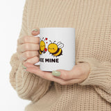 Bee Mine Valentine's Day Be Mine Coffee Mug | BFF, Lovers, Valentines White Ceramic Novelty Mug 11/15oz