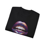 Glossy Lips Dripping |  Ultra 100% US Cotton Tee | Funny T-shirt, Sarcastic Art Mens/Womens Tshirt