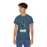 HOPE Neon Dripping Hand T-Shirt – Bold Futuristic Design, Eye-Catching Streetwear, Inspire & Stand Out in Style!
