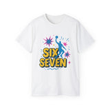 Six Seven Meme T-Shirt - Funny Viral Gen Alpha Trend Tee - Basketball Slam Dunk Shirt - Youth Humor Gift - Unisex Graphic Tee