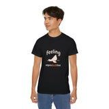 Funny Duck T-Shirt - Feeling UnproDUCKtive Graphic Tee, Cute Animal Pun Shirt, Humor Gift for Bird Lovers, Men Women Casual Wear