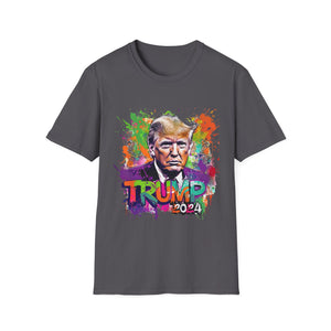 Trump 2024 - Mixed Colors | President Trump, Donald Trump, MAGA, POTUS, Drain The Swamp  | Unisex Softstyle T-Shirt