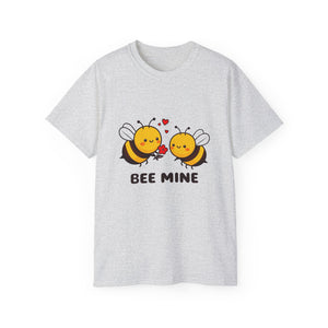 Bee Mine Valentine's Day Be Mine |  Ultra 100% US Cotton Tee | BFF T-shirt, Lovers Mens/Womens Tshirt Gift For Valentines