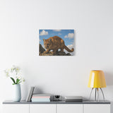 Mountain Lion Canvas Art - Nature Wall Decor, Wild Animal Print, Home Decor, Gift for Nature Lovers, Wildlife Photography