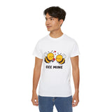 Bee Mine Valentine's Day Be Mine |  Ultra 100% US Cotton Tee | BFF T-shirt, Lovers Mens/Womens Tshirt Gift For Valentines