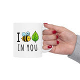 I Bee Leaf in You Mug - Cute Bee Pun Coffee Mug - Motivational Gift for Friends, Coworkers, Teachers - 11 oz or 15 oz Mug - I Believe In You
