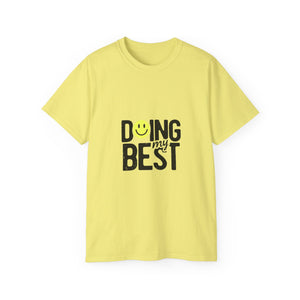 Doing My Best T-Shirt | Motivational Graphic Tee | Positive Vibes Shirt | Smiley Face Tee | Inspirational Casual Shirt