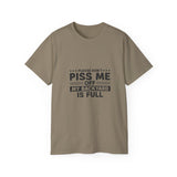 Funny Backyard Warning T-Shirt - Please Don't Piss Me Off Shirt - Sarcastic Gift Tee for Men, Women, Outdoor Humor Shirt