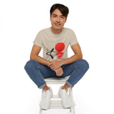 Minimalist Crow T-Shirt – Sunset Bird on Branch Design – Aesthetic Nature Graphic Tee – Japanese Style Shirt for Men & Women