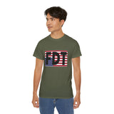 FDT Upside Down USA Flag T-shirt - Patriotic Political Statement Tee American Flag - In Distress, Pain - Anti Trump - FDT - American Flag