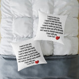 Romantic Love Quote Throw Pillow – I Love You Gift for Her or Him, Anniversary, Valentine’s Day, Bedroom Decor, Cute Couples Gift