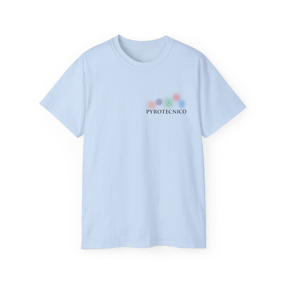 Fireworks Crew Chief T-Shirt | Pyrotecnico Branded Tee | Event Chief Staff Shirt with Slogan & QR Code | 11 Light Unisex Shirt for Pyro Shows