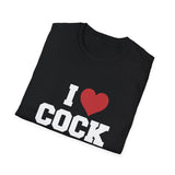 I Love Cock tails Funny Drinking Shirt, Adult Humor Tee, Party Bar Gift, Sarcastic Graphic T Shirt for Men Women Unisex Novelty