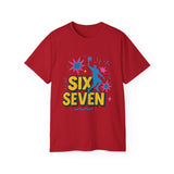 Six Seven Meme T-Shirt - Funny Viral Gen Alpha Trend Tee - Basketball Slam Dunk Shirt - Youth Humor Gift - Unisex Graphic Tee