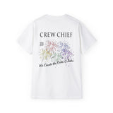 Fireworks Crew Chief T-Shirt | Pyrotecnico Branded Tee | Event Chief Staff Shirt with Slogan & QR Code | 11 Light Unisex Shirt for Pyro Shows