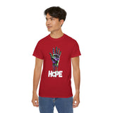 HOPE Neon Dripping Hand T-Shirt – Bold Futuristic Design, Eye-Catching Streetwear, Inspire & Stand Out in Style!