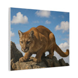 Mountain Lion Canvas Art - Nature Wall Decor, Wild Animal Print, Home Decor, Gift for Nature Lovers, Wildlife Photography