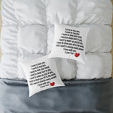Romantic Love Quote Throw Pillow – I Love You Gift for Her or Him, Anniversary, Valentine’s Day, Bedroom Decor, Cute Couples Gift