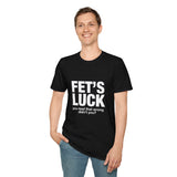 FET'S LUCK Funny Misread T-Shirt, Sarcastic Humor Graphic Tee Gag Gift Unisex Cotton Shirt, Adult Joke Shirt Birthday Present