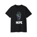 HOPE Neon Dripping Hand T-Shirt – Bold Futuristic Design, Eye-Catching Streetwear, Inspire & Stand Out in Style!