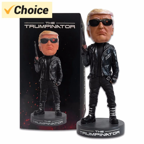 The Trumpinator Bobblehead – Donald Trump Action Figure Collectible Toy – Funny Political Gag Gift for Republicans, Trump Supporters & Conservatives – Trump Terminator Figurine