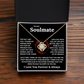 To My Soulmate | Love Knot Necklace | Soulmate, Girlfriend, Wife, BFF, Anniversary, Valentine's Day, Birthday, Christmas Necklace Gift