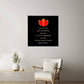 Love Is Not Just Something You Say... Love Is Something You Do. Actions Speak Louder Than Words. | Memorable High Glass Metal Print