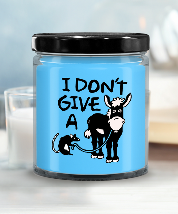 I Don't Give A Rats Ass Humor Adult Funny Novelty 9/16 oz Scented Soy Candle