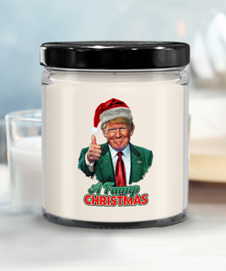 A Trump Christmas 🎄🎁 | MAGA, Fake News, American First, The Swamp | 9/16 oz Scented Soy Candle