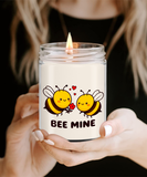 Bee Mine | Valentines Be Mine | 9/16 ounce Scented Soy Gift Candle