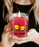 Bee Mine | Valentines Be Mine | 9/16 ounce Scented Soy Gift Candle