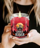 Ghost Rider | Halloween, Ghosts, Haunted House, Motorcycle | 9oz & 16 oz Scented Soy Candle