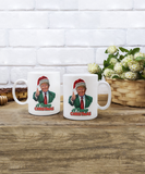 A Trump Christmas | MAGA, Fake News, American First, The Swamp | 11/15 oz White Ceramic Novelty Mug