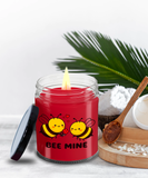 Bee Mine | Valentines Be Mine | 9/16 ounce Scented Soy Gift Candle