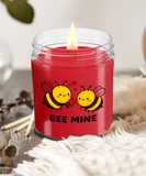 Bee Mine | Valentines Be Mine | 9/16 ounce Scented Soy Gift Candle