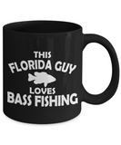 This Florida Guy Loves Bass Fishing Coffee Mug | Funny Fishing Coffee Cup | Funny Fishing Quote Mug | Going Bass Fishing Mug