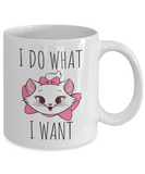 I Do What I Want Kitty Cat Mug