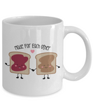 Made For Each Other - Peanut Butter & Jelly, Best Friend, Married, Lovers Novelty Ceramic Gift Mug