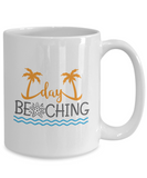 Day Beaching.... Summertime Fun Novelty Ceramic Novelty Mug