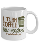 I Turn Coffee Into Websites - Coffee Mug