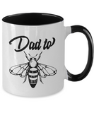 Dad To Be - 2 Toned Ceramic First Time Dads, Father's Day Novelty Gift Mug