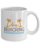 Day Beaching.... Summertime Fun Novelty Ceramic Novelty Mug